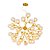 Lustre Luminaria Pendente Dourado 70cm Moderno para Sala Area Gourmet - Imagem 1
