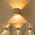 Luminaria Arandela facho duplo regulável Lux Box 3w 3000k Branco - Imagem 2