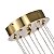 Luminária  Pendente LED Integrado Lunar 50W Dourado e Branco 3000K - Imagem 8