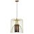 Lustre Pendente Aramado Dourado 36cm - Imagem 1