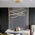 Luminária Pendente Clarke Dourado Lustre Led 3000K - Imagem 3