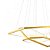 Luminária Pendente Clarke Dourado Lustre Led 3000K - Imagem 4