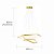 Luminária Pendente Clarke Dourado Lustre Led 3000K - Imagem 7