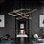 Luminária Pendente Clarke Dourado Lustre Led 3000K - Imagem 5