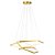 Luminária Pendente Clarke Dourado Lustre Led 3000K - Imagem 1