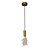 Luminária Pendente Solitário LED Unique Dourado Elegante - Imagem 1