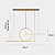 Pendente Luminária de Teto Led integrado 40W Dourado - Imagem 5