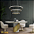 Luminaria Pendente 3 Aros Led Moderno Sala e Area Gourmet - Imagem 10