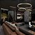 Lustre Pendente Asthree 3 Anéis Moderno Led integrado - Imagem 5
