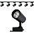 Kit Trilho Eletrificado 2m Preto+ 6 Spots Led 12w Luz Quente - Imagem 1