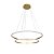 Luminaria Pendente 2 Aros Led Integrado Moderno para Sala - Imagem 1