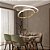 Luminaria Pendente 2 Aros Led Integrado Moderno para Sala - Imagem 7
