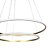 Luminaria Pendente 2 Aros Led Integrado Moderno para Sala - Imagem 8
