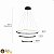 Luminária de Teto 3 Aros Led Integrado Bivolts 3000K Interno - Imagem 9