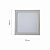 Embutido Fit Mega Led QUADRADO 30x30cm 24w 2700K - Imagem 3