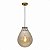 Lustre Pendente de teto em vidro  Âmbar 40cm Ultra Morderno - Imagem 1
