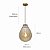 Lustre Pendente de teto em vidro  Âmbar 40cm Ultra Morderno - Imagem 9