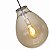 Lustre Pendente de teto em vidro  Âmbar 40cm Ultra Morderno - Imagem 3