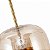 Lustre Pendente Sala Cristal e Vidro Dourado e  Âmbar 25cm - Imagem 3