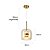 Lustre Pendente Sala Cristal e Vidro Dourado e  Âmbar 25cm - Imagem 9