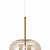 Lustre Pendente Sala Cristal e Vidro Dourado e  Âmbar 25cm - Imagem 4