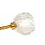 Luminaria Pendente Vidro Metal Dourado G9 113cm - Imagem 3
