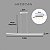 Luminária pendente linear 114x2,5cm  28w 3000k led integrado - Imagem 5