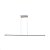 Luminária pendente linear 114x2,5cm  28w 3000k led integrado - Imagem 1