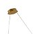 Lustre Pendente 120cm 40w Led Integrado Dourado Bivolt - Imagem 7