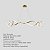 Lustre Pendente 120cm 40w Led Integrado Dourado Bivolt - Imagem 10