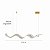 Pendente Moderno Led Integrado 100cm 31w Dourado Bivolt 3em1 - Imagem 6
