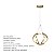 Pendente Lumier Spectra 35W  led integrado dourado bivolt - Imagem 8