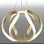 Pendente Lumier Spectra 35W  led integrado dourado bivolt - Imagem 7