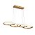 Lustre Pendente Lumier Capri 48w 84x29cm Led  Dourado Bivolt - Imagem 1