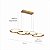 Lustre Pendente Lumier Capri 48w 84x29cm Led  Dourado Bivolt - Imagem 5