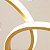 Lustre Pendente Lumier Capri 48w 84x29cm Led  Dourado Bivolt - Imagem 6