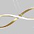Lustre Pendente Espiral 46W Led moderno bivolt Cobre - Imagem 3