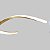 Lustre Pendente Espiral 46W Led moderno bivolt Cobre - Imagem 4