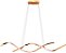 Lustre Pendente Espiral 46W Led moderno bivolt Cobre - Imagem 1