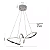 Lustre Pendente 45W Led Integrado moderno 3 em1 bivolt cromado - Imagem 5