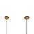 Luminária Pendente de Teto Luxus Dourado com globos de vidro 120x45cm - Imagem 9