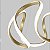 Luminaria Pendente Led 84W 58cm Dourado Bivolt 3 em 1 - Imagem 8