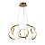 Luminaria Pendente Led 84W 58cm Dourado Bivolt 3 em 1 - Imagem 6