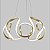 Luminaria Pendente Led 84W 58cm Dourado Bivolt 3 em 1 - Imagem 7