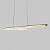 Pendente Moderno Led 48W 120cm  Dourado Bivolt 3 em 1 para Sala - Imagem 8