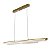 Pendente Moderno Led 48W 120cm  Dourado Bivolt 3 em 1 para Sala - Imagem 1