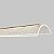 Pendente Moderno Led 48W 120cm  Dourado Bivolt 3em1 - Imagem 6