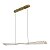 Pendente Moderno Led 48W 120cm  Dourado Bivolt 3em1 - Imagem 1