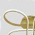 Luminária Plafon Alva Dourado para Sala e Quarto Led 3 em 1 Sofisticado - Imagem 10