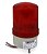 LTE1103-R Sinalizador Giratório Luminoso e Sonoro Tipo Giroflex Vermelho com Buzzer 12~220V - Imagem 1